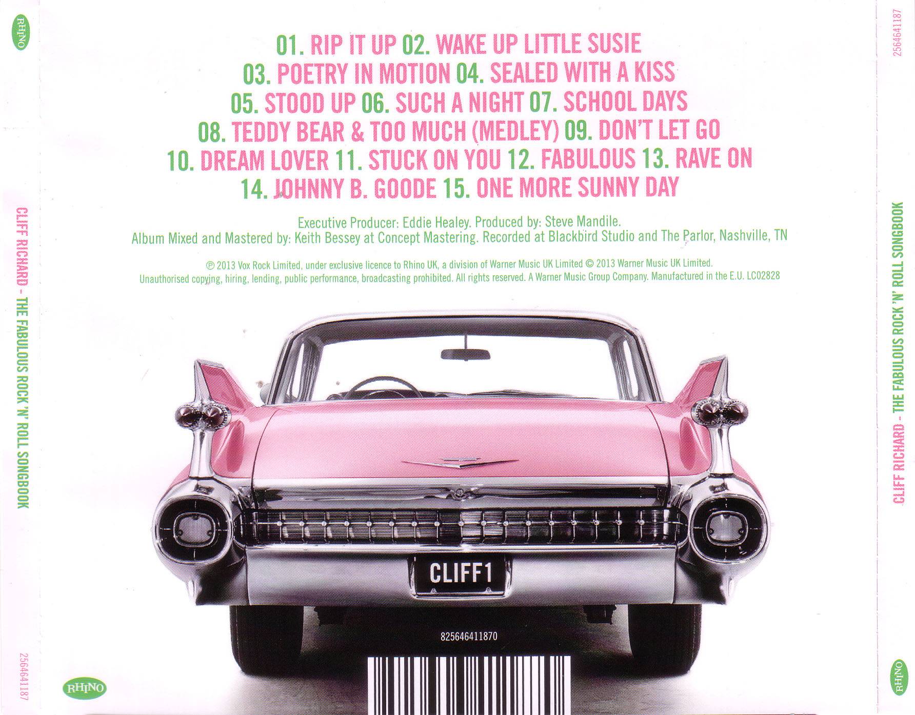 Cliff Richard Fabulous Rock N Roll Songbook : Back